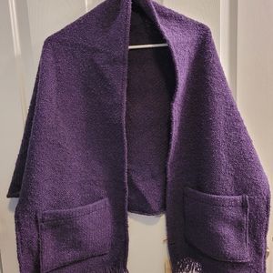 Irish wool pocket shawl